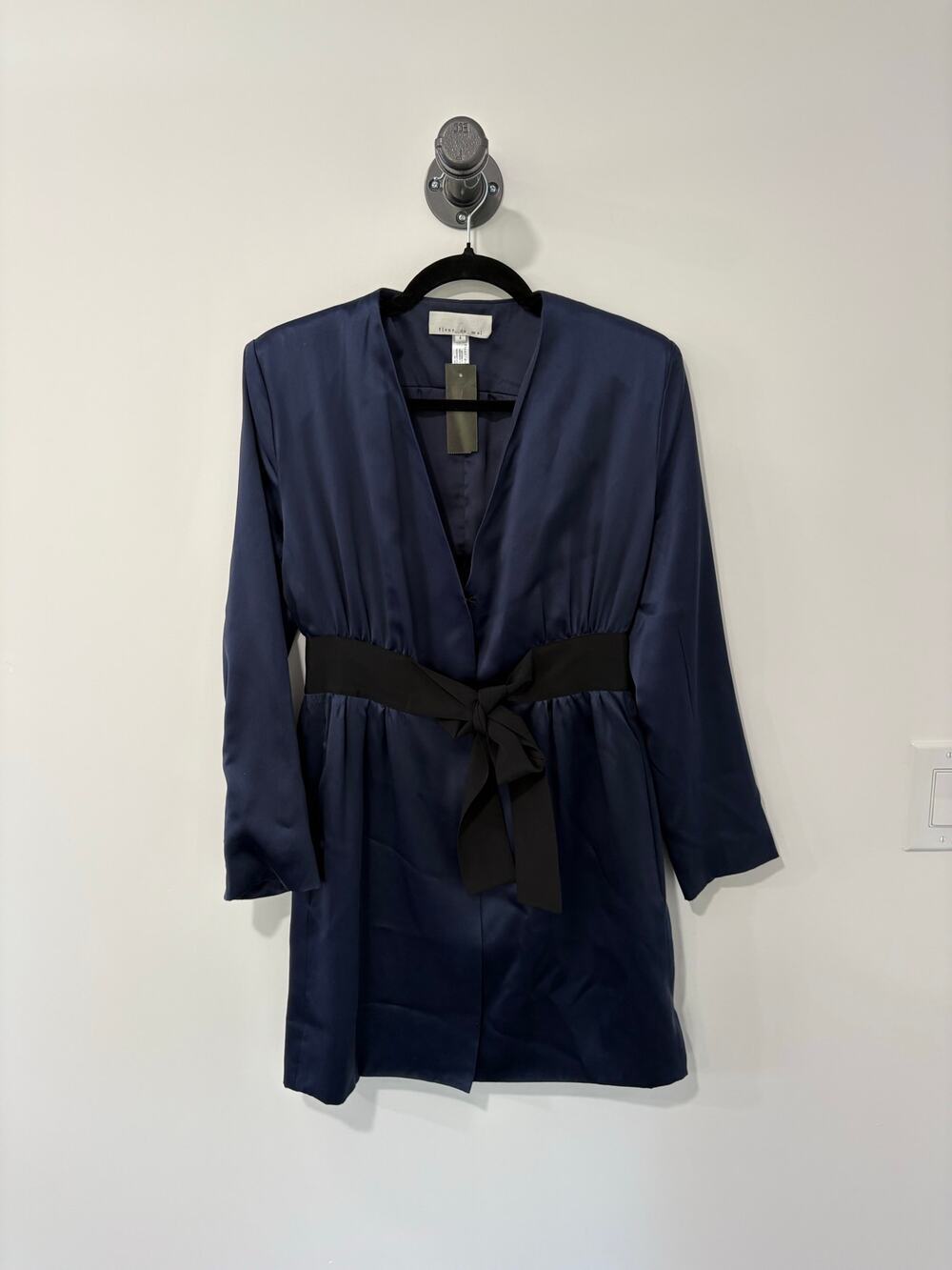 Fleur du Mal Silk Long Sleeve Dress Size 4